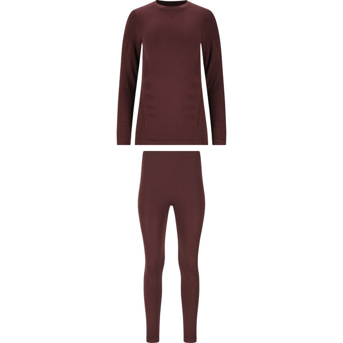 WHISTLER Mall W Seamless Underwear Set Baselayer 4241 Fudge