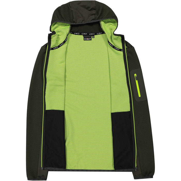 CMP Man Jacket Hybrid Fix Hood Jacket F963 Pine