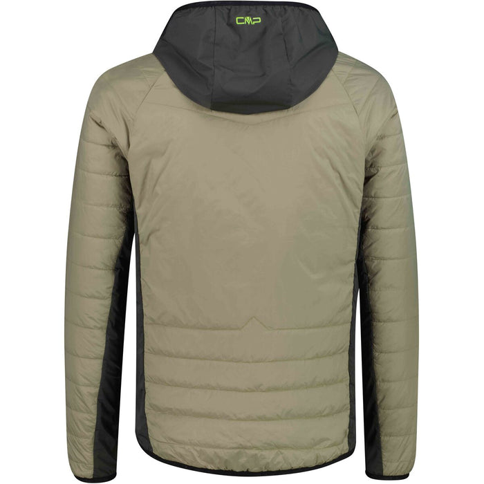 CMP Man Jacket Hybrid Fix Hood Jacket E663 Sage