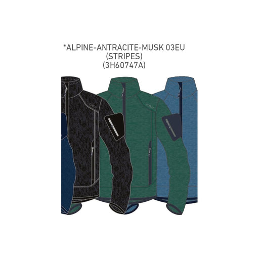 CMP Man Knit Fleece Jacket Fleece 03EU ALPINE-ANTRA-MUSK