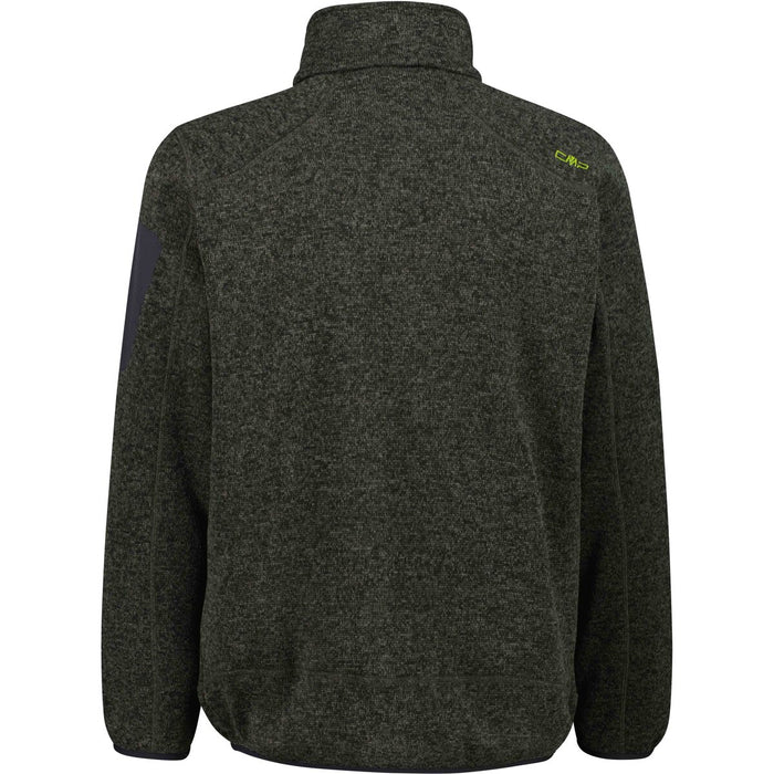CMP Man Knit Fleece Jacket Fleece 04FV Pine-Lighter