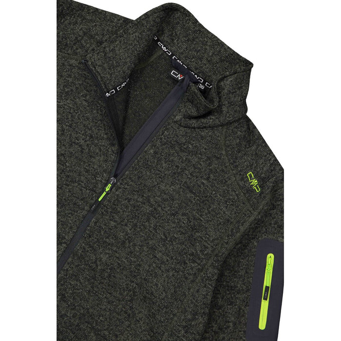CMP Man Knit Fleece Jacket Fleece 04FV Pine-Lighter