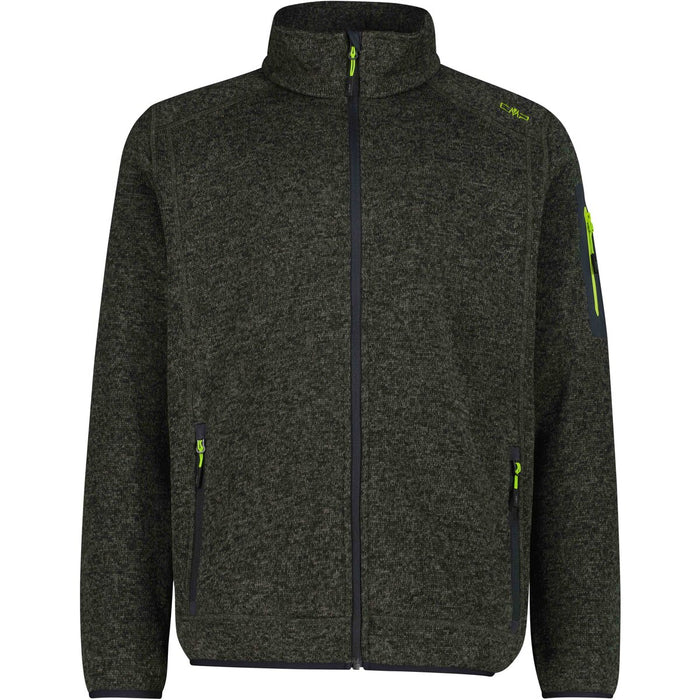 CMP Man Knit Fleece Jacket Fleece 04FV Pine-Lighter