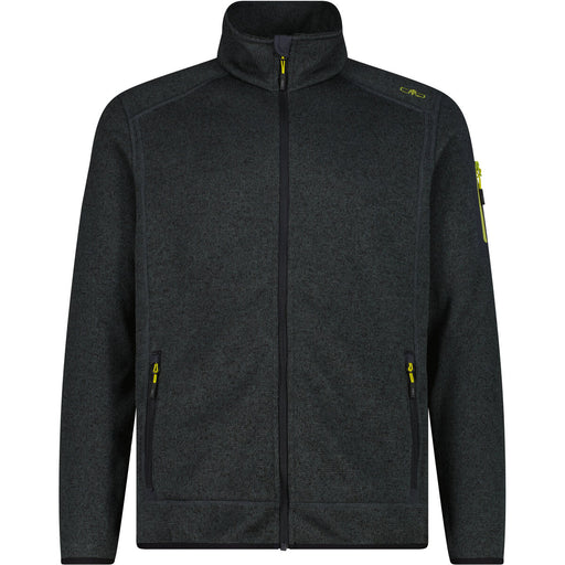 CMP Man Knit Fleece Jacket Fleece 07FZ Jungle-Antracite