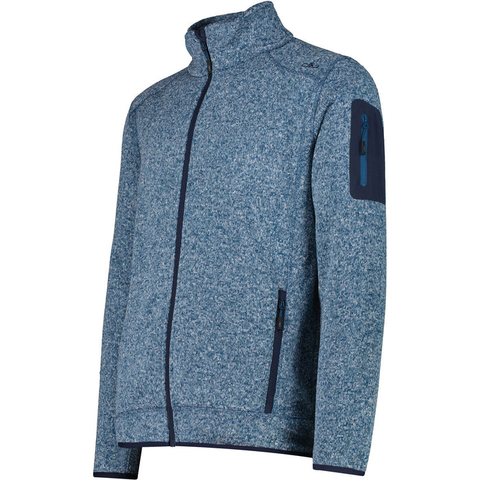 CMP Man Knit Fleece Jacket Fleece 07NV Petroleum-B.Blue
