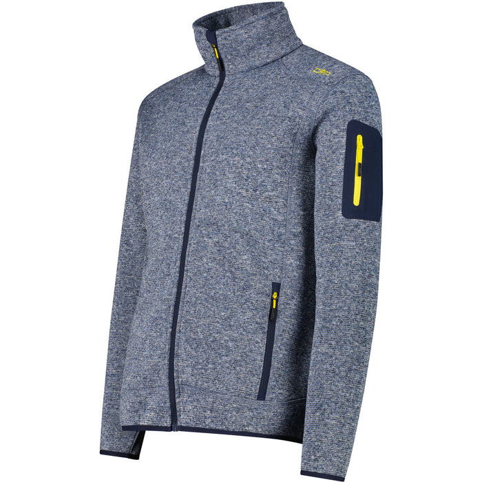 CMP Man Knit Fleece Jacket Fleece 10NU B.BLUE-BLUESTONE