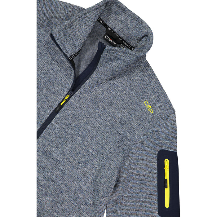 CMP Man Knit Fleece Jacket Fleece 10NU B.BLUE-BLUESTONE