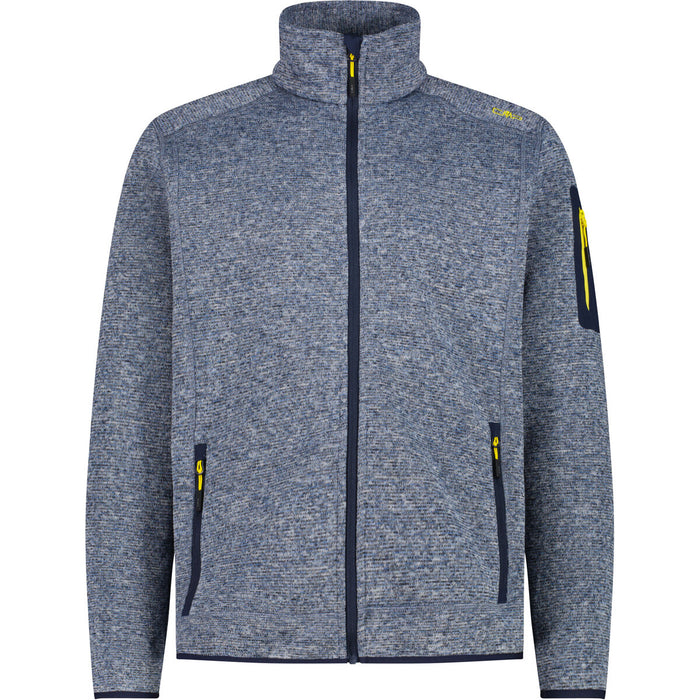 CMP Man Knit Fleece Jacket Fleece 10NU B.BLUE-BLUESTONE