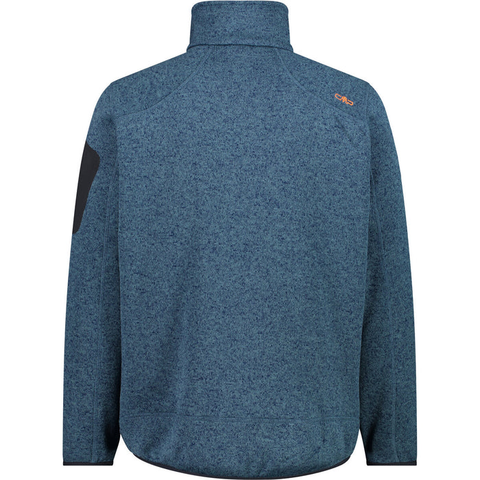 CMP Man Knit Fleece Jacket Fleece 11ER Hydro-Bluesteel