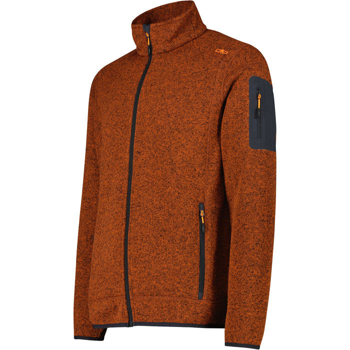 CMP Man Knit Fleece Jacket Fleece 14CT Ruggine-Antracite