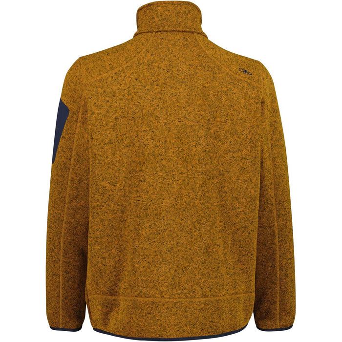 CMP Man Knit Fleece Jacket Fleece 15RV Curcuma-B. Blue