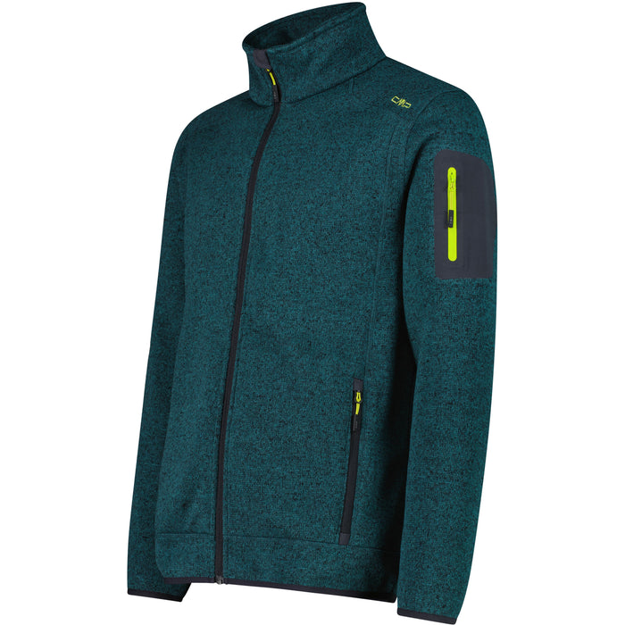 CMP Man Knit Fleece Jacket Fleece 17ET Lichen-Antracite