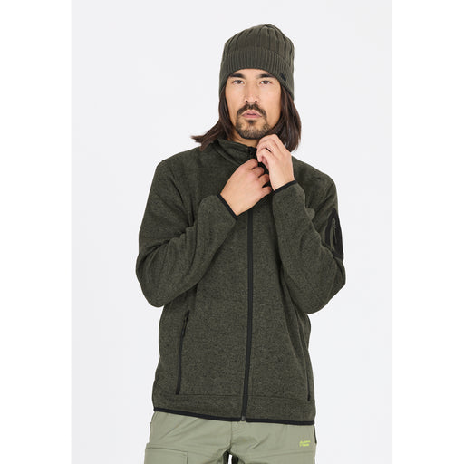 CMP Man Knit Fleece Jacket Fleece 20ES Olive-Nero