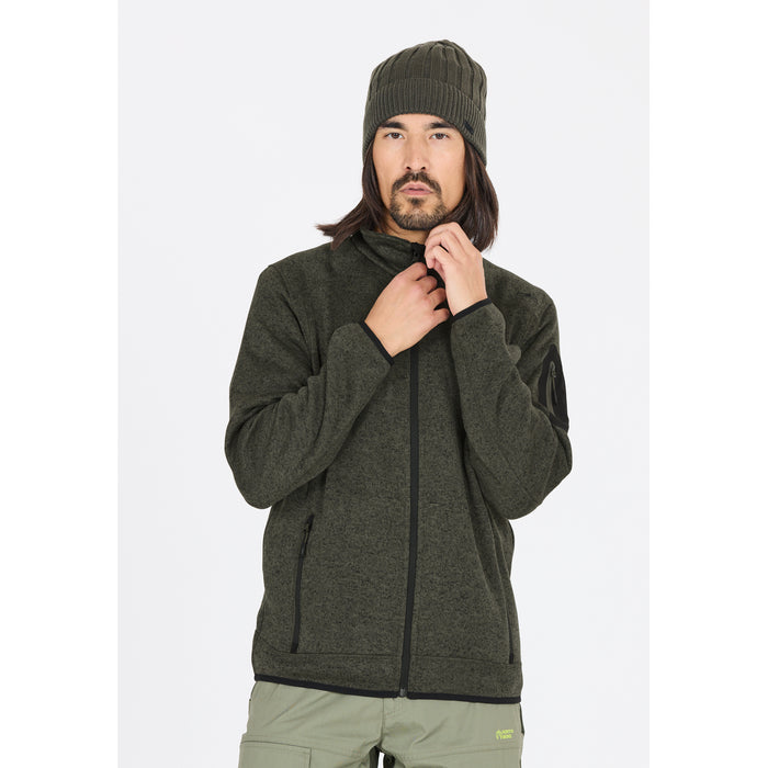 CMP Man Knit Fleece Jacket Fleece 20ES Olive-Nero