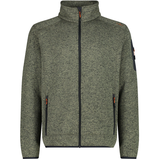 CMP Man Knit Fleece Jacket Fleece 20ET Sage-Antracite