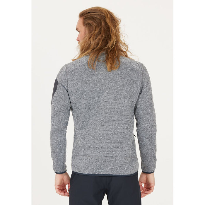 CMP Man Knit Fleece Jacket Fleece 31ZH Ice-Titanio-Nero