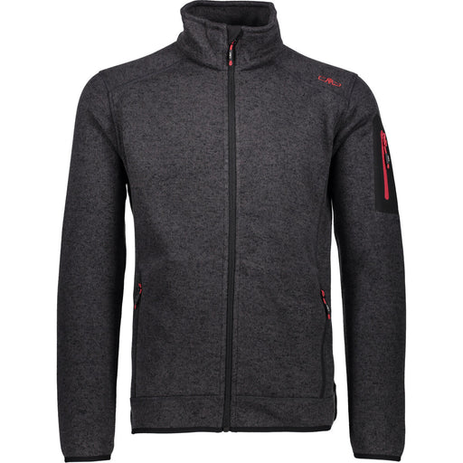 CMP Man Knit Fleece Jacket Fleece 65BH Nero