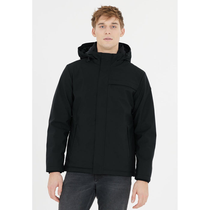 CMP Man Long Jacket Snaps Hood Jacket U901 Nero