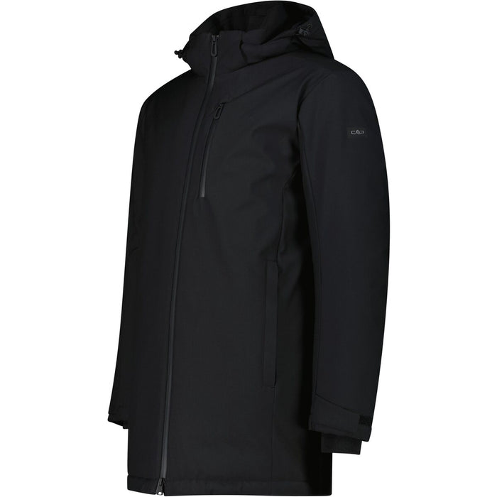 CMP Man Long Jacket Zip Hood Jacket U901 Nero