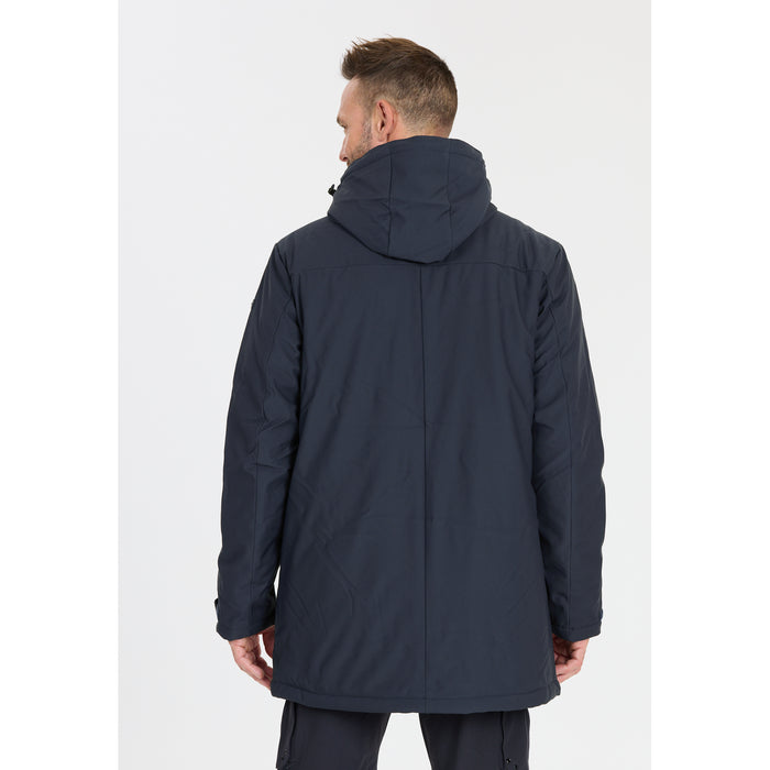 CMP Man Parka Snaps Hood Jacket N950 Black Blue