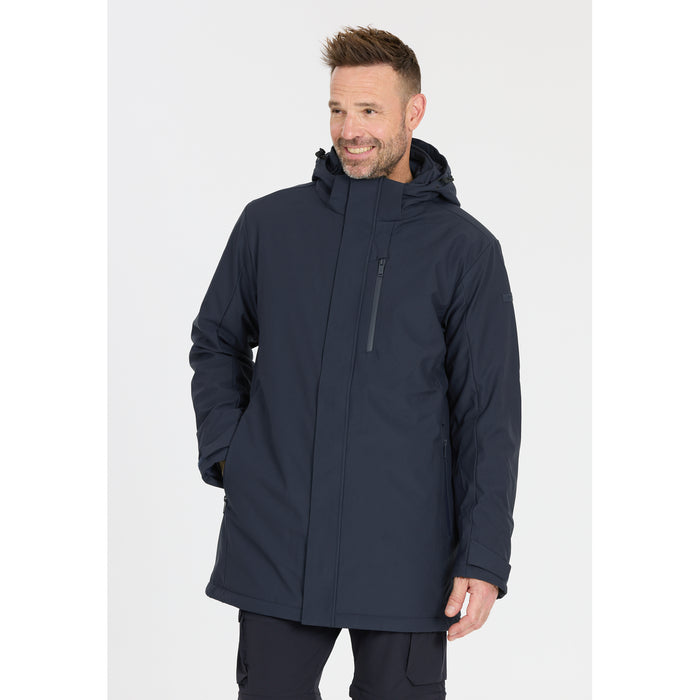 CMP Man Parka Snaps Hood Jacket N950 Black Blue