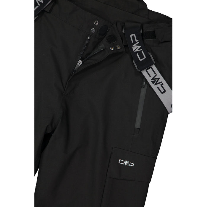 CMP Man Salopette Cargo Pants U901 Nero