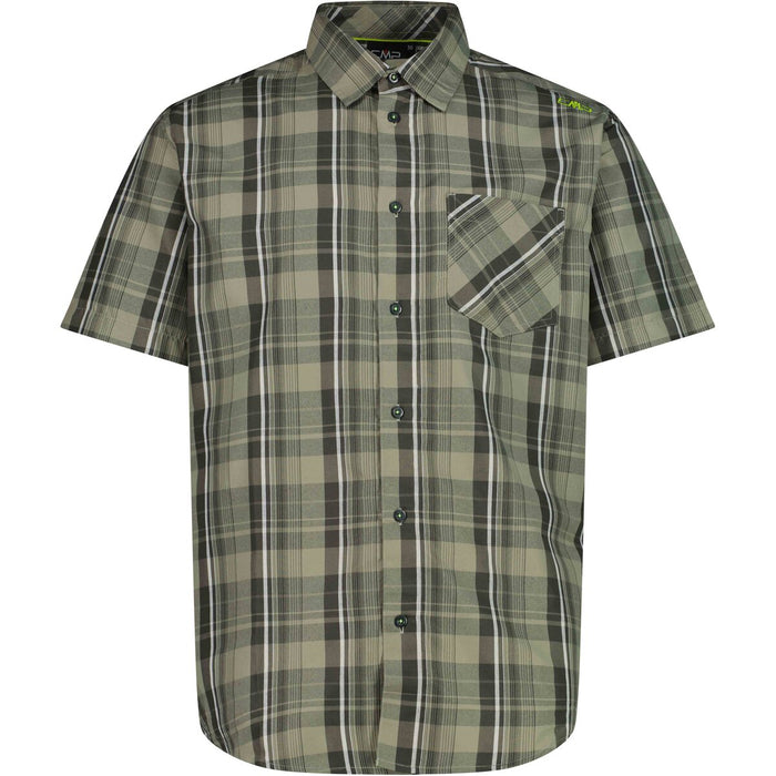 CMP Man Shirt Shirt 22ZV Sage-Bianco-Pine