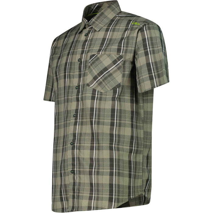 CMP Man Shirt Shirt 22ZV Sage-Bianco-Pine