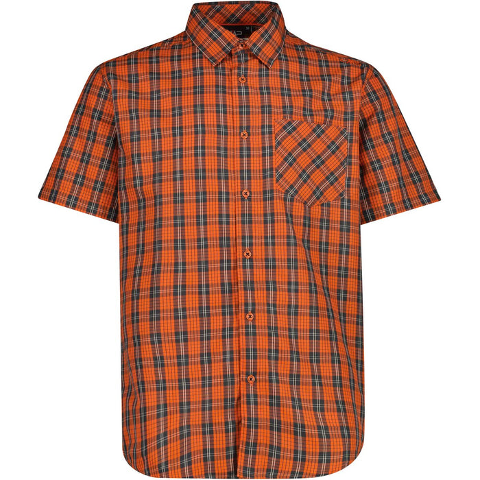 CMP Man Shirt Shirt 29ZV Antracite-Orange-Vaniglia