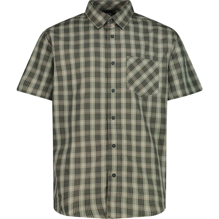 CMP Man Shirt Shirt 34ZV Sage-Pine-Bianco