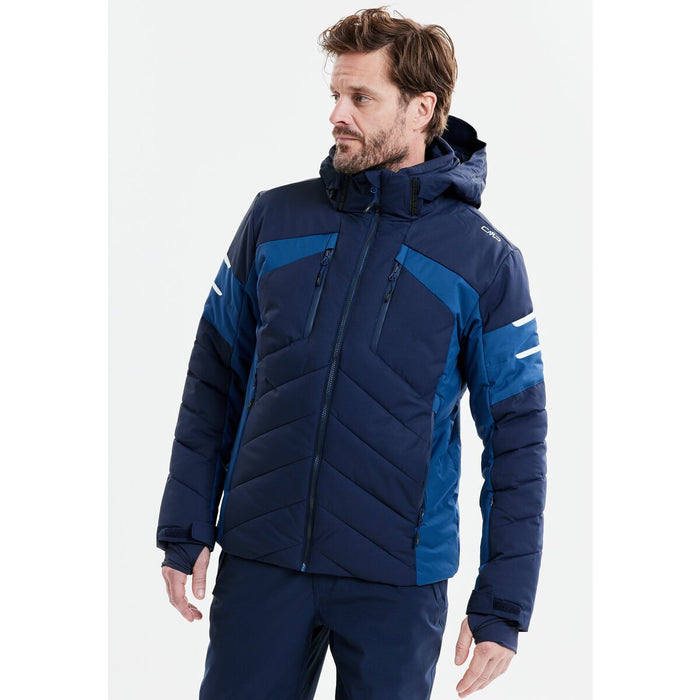 CMP Man Ski Jacket - WP10000 - Down Effect Jacket N950 Black Blue