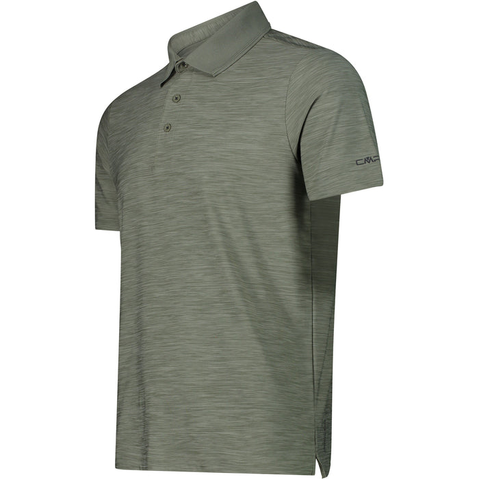 CMP Man Stretch Polo Melange Polo E651 Sage Melange