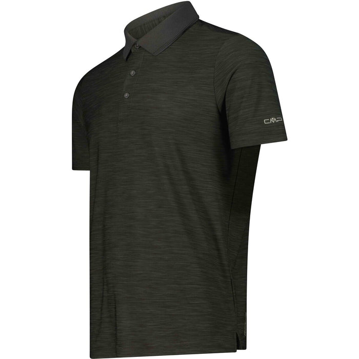 CMP Man Stretch Polo Melange Polo F978 Pine Melange