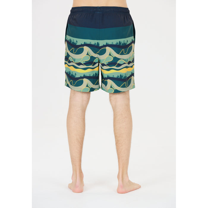 CRUZ Marcel M Knee Boardshorts Boardshorts Print 3637 Yellow Wave