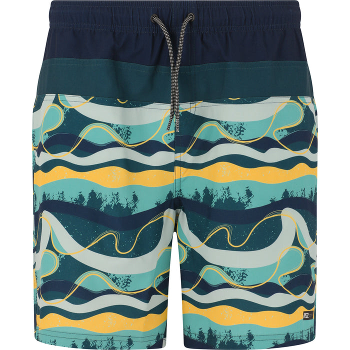 CRUZ Marcel M Knee Boardshorts Boardshorts Print 3637 Yellow Wave