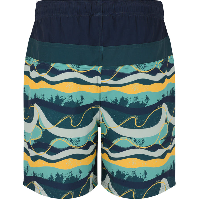 CRUZ Marcel M Knee Boardshorts Boardshorts Print 3637 Yellow Wave