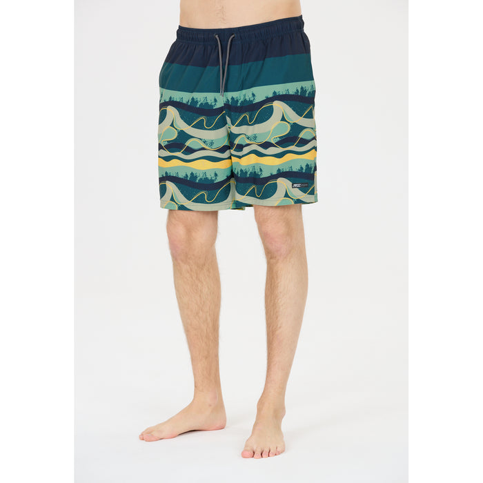 CRUZ Marcel M Knee Boardshorts Boardshorts Print 3637 Yellow Wave