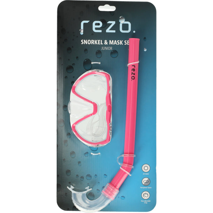 REZO Matira Jr. Diving Set - 2pcs. Swimming equipment 4139 Shocking Pink