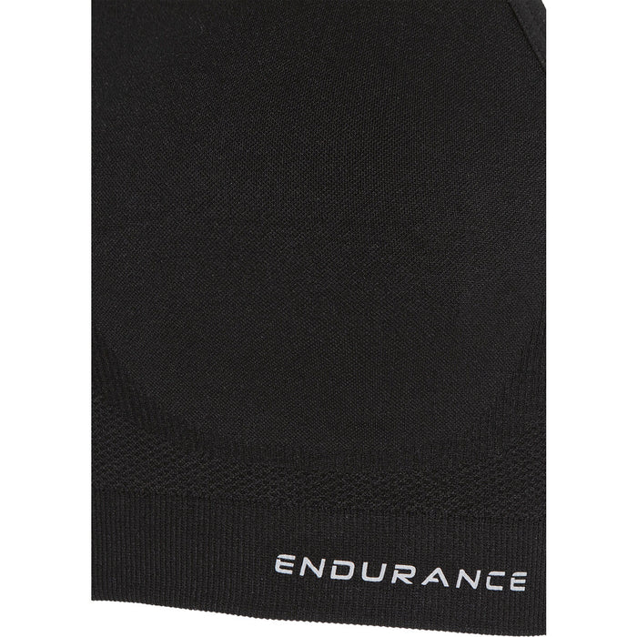 ENDURANCE Megan W Seamless Melange Sports Bra Sports Bra 1001 Black