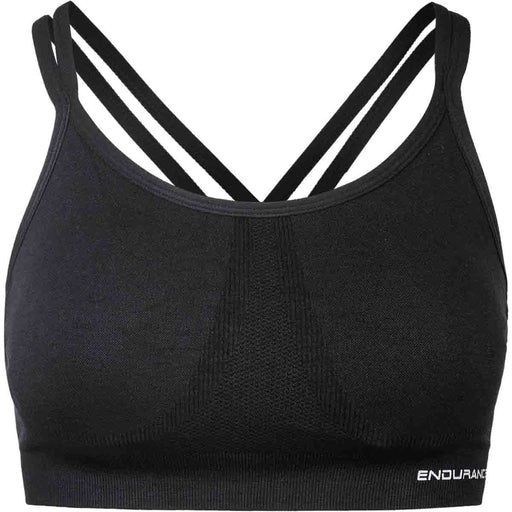 ENDURANCE Megan W Seamless Melange Sports Bra Sports Bra 1001 Black