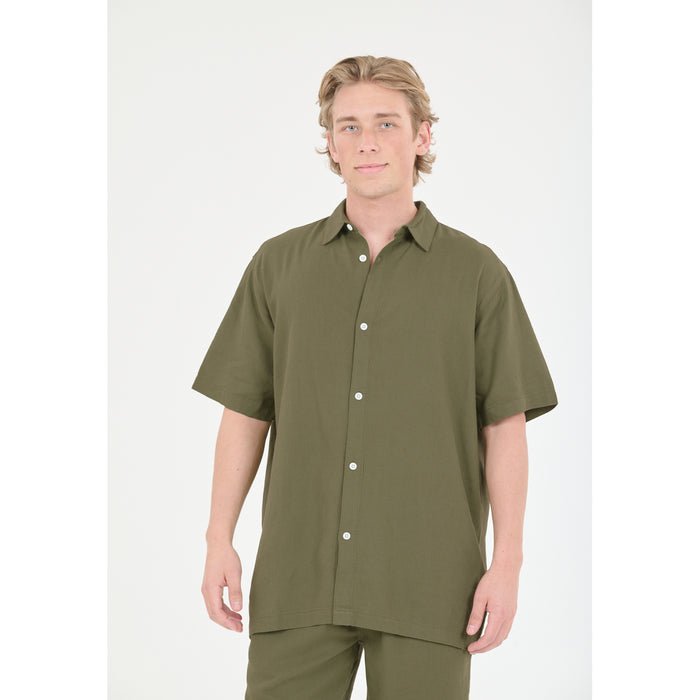 CRUZ Micky M SS Shirt Shirt 3232 Loden Green