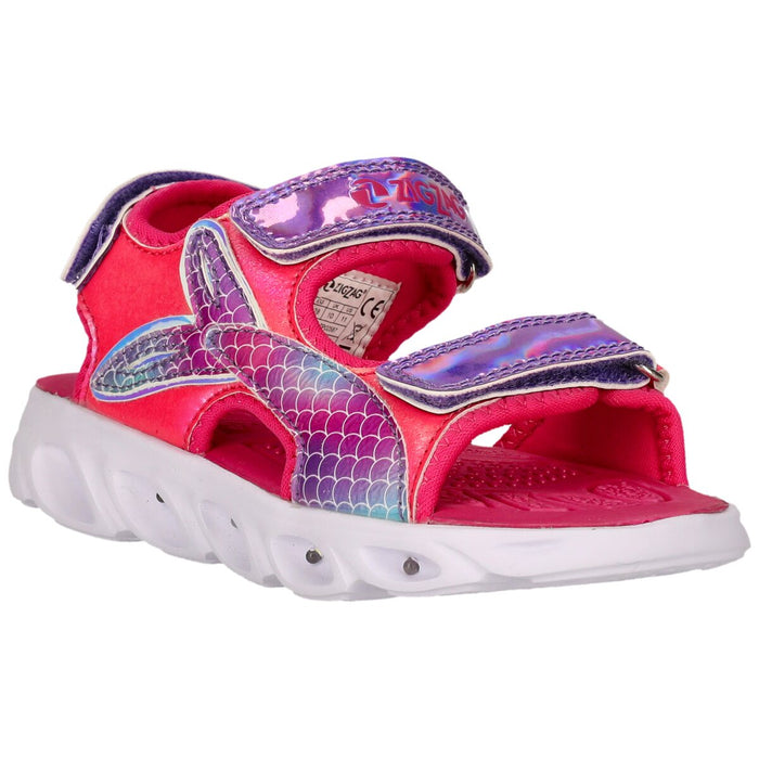 ZIGZAG Mieres Kids Sandal W/Lights Sandal 4356 Fuchsia Pink