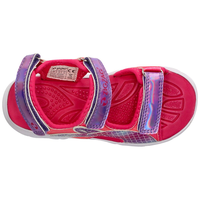 ZIGZAG Mieres Kids Sandal W/Lights Sandal 4356 Fuchsia Pink