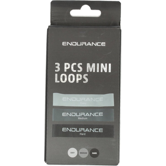 ENDURANCE Mini Loop (3 pcs set) Fitness equipment 8881 Multi Color