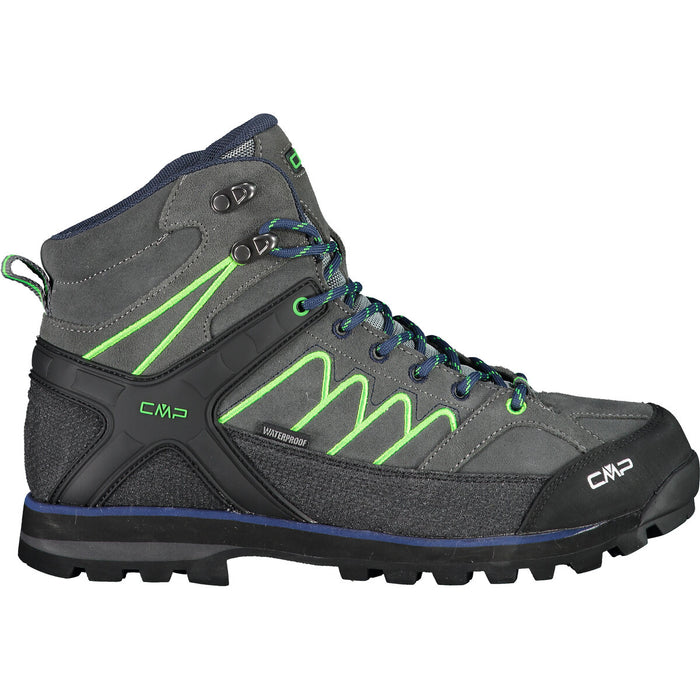 CMP Moon Mid Vibram Boot WP Boots 42UL Grey-Verde Fluo