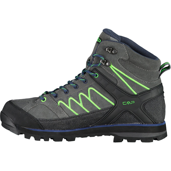 CMP Moon Mid Vibram Boot WP Boots 42UL Grey-Verde Fluo