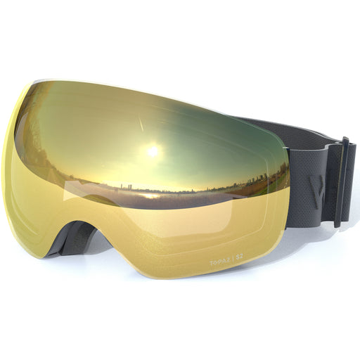 WHISTLER Morgins Topaz III Spherical Ski Goggle Ski goggle 1001C Black / Champagne