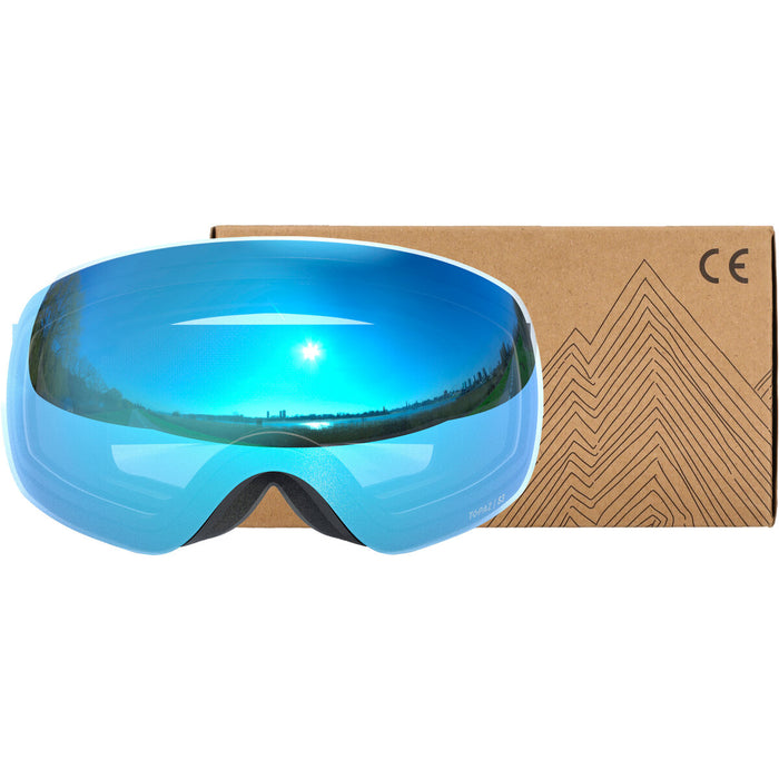 WHISTLER Morgins Topaz III Spherical Ski Goggle Ski goggle 1122SB Forged Iron / Swiss Blue