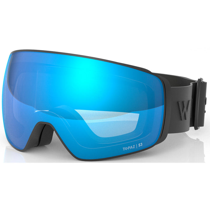 WHISTLER Morzine Topaz V Ski Goggle w/ Magnetic Interchangeable Lens Ski goggle 1001SB Black / Swiss Blue