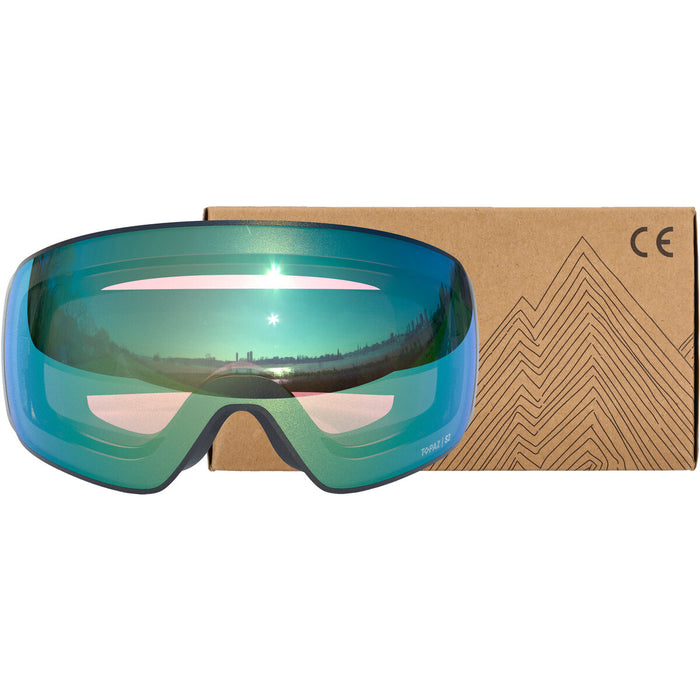 WHISTLER Morzine Topaz V Ski Goggle w/ Magnetic Interchangeable Lens Ski goggle 1001 Black